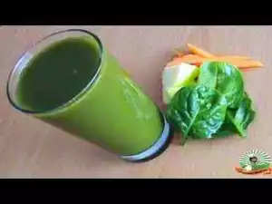 Video: Healthy Green Juice in A Blender for Energy Boost( 3 ingredients only)